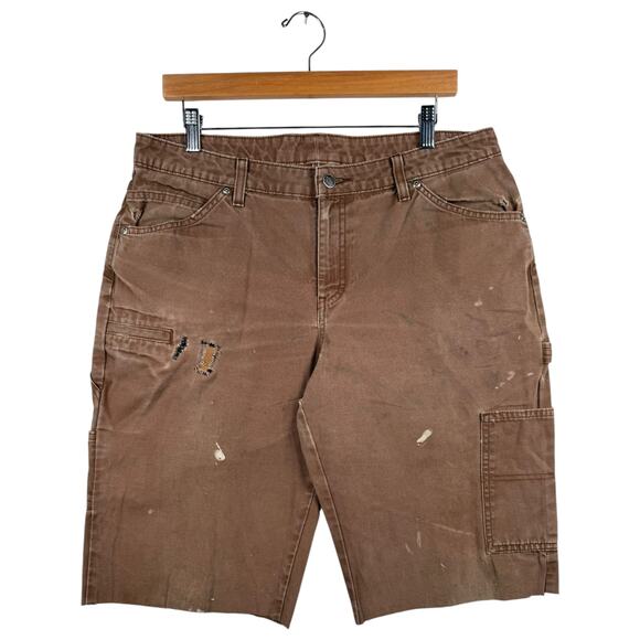 Vintage Dickies Carpenter Work Distressed Shorts 35 - Picture 1 of 7